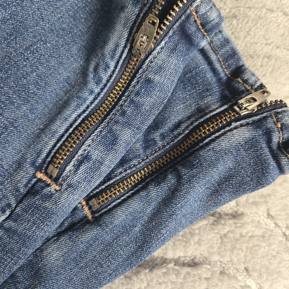 American Eagle Outfitters Women's Size 6 X-long Blue Jeggings High Rise - Picture 3 of 5